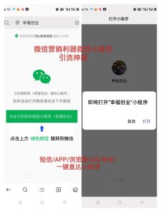 一键跳转微信小程序/一键直接跳转到微信小程序/微信小程序引流推广/快手短信APP浏览器-极速新云源码网-每日更新免费软件源码、网站模板、技术教程,涵盖PHP/Java/Python等资源,助您快速建站。立即下载,加入10万开发者社区!-极速新云源码网