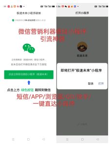 一键跳转微信小程序/一键直接跳转到微信小程序/微信小程序引流推广/快手短信APP浏览器-极速新云源码网-每日更新免费软件源码、网站模板、技术教程，涵盖PHP/Java/Python等资源，助您快速建站。立即下载，加入10万开发者社区！-极速新云源码网